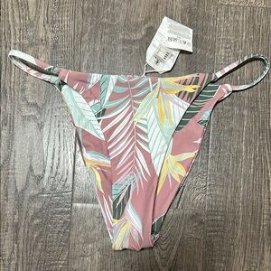 Volcom Pink and Green Tropical Bikini